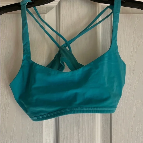 Lululemon Athletica Turquoise Strappy Bralette 8 - Picture 1 of 6